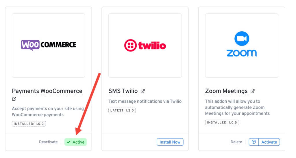 WooCommerce Addon Setup woo add on listing