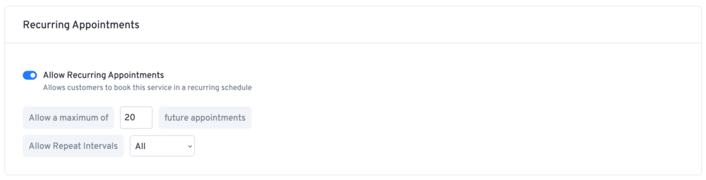 recurring appointments