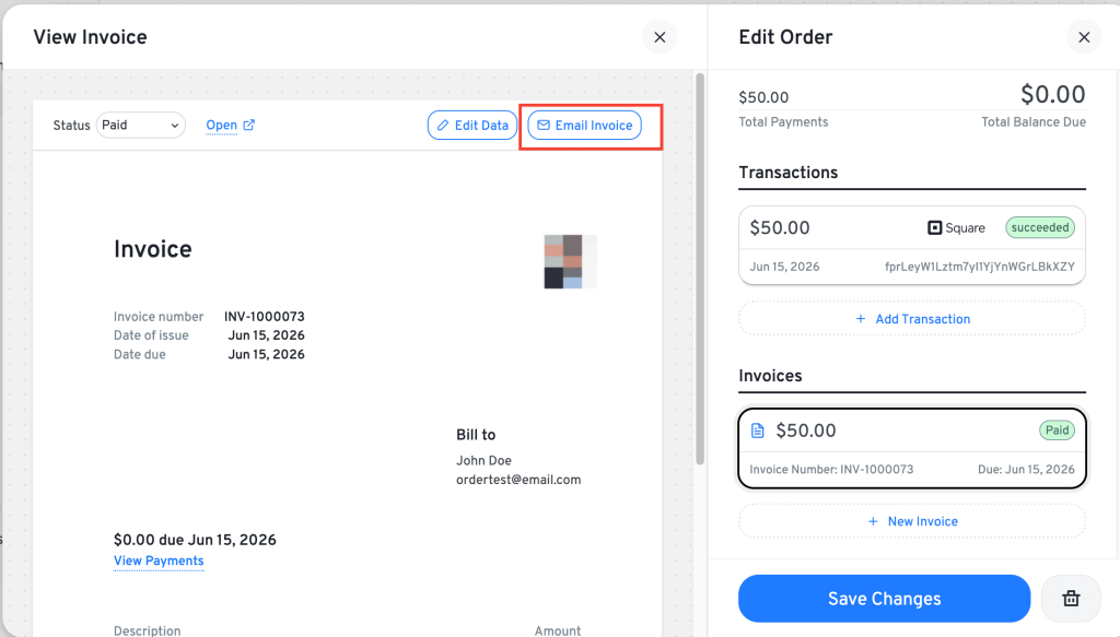 How to Use Invoices in LatePoint email invoice