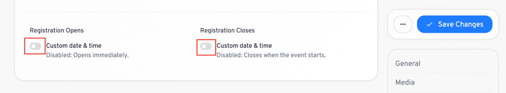 schedule open close