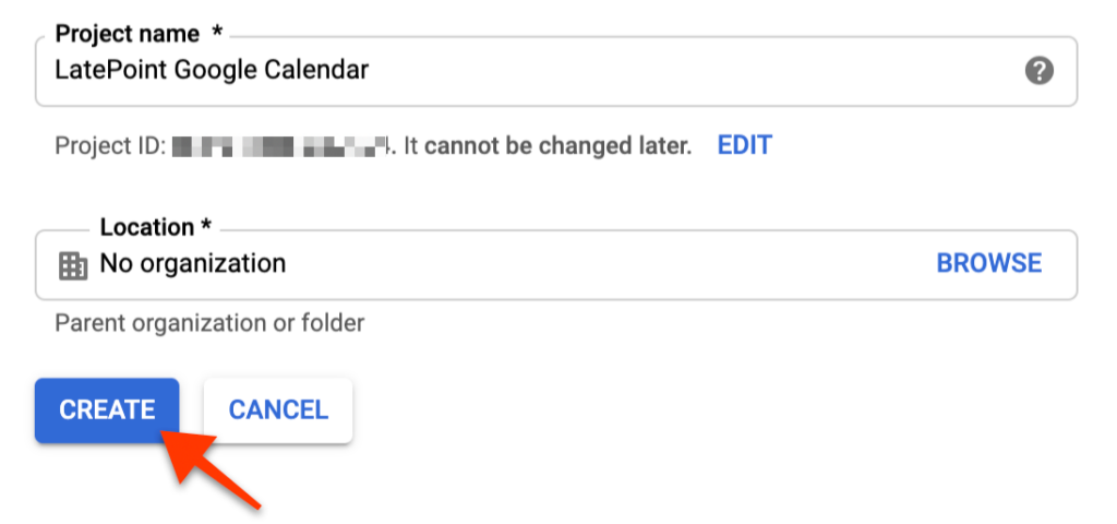 Generate Client ID and Secret for Google Calendar integration gcal api setup 2