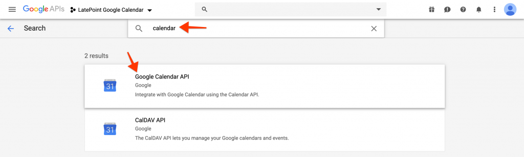 Generate Client ID and Secret for Google Calendar integration gcal api setup 4