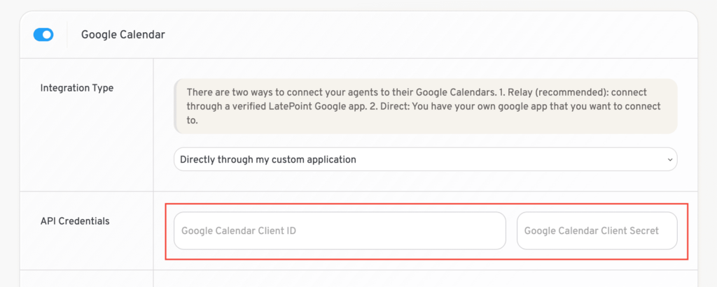 Generate Client ID and Secret for Google Calendar integration self hosted gcal api setup