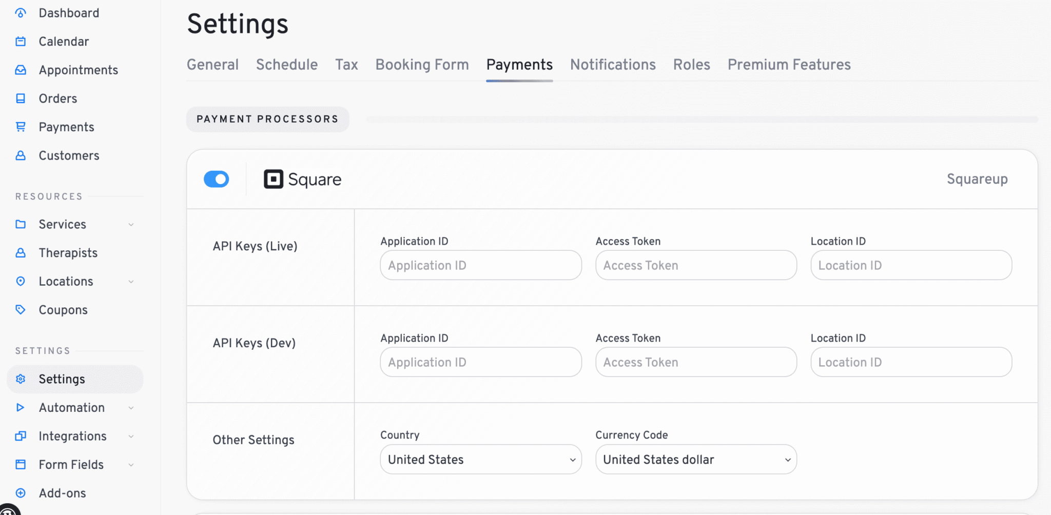 Square Up App Example SquareUp Payments Setup - LatePoint | Appointment Scheduling Plugin for ...