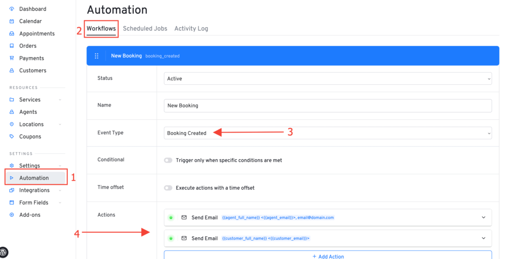 latepoint automation workflows