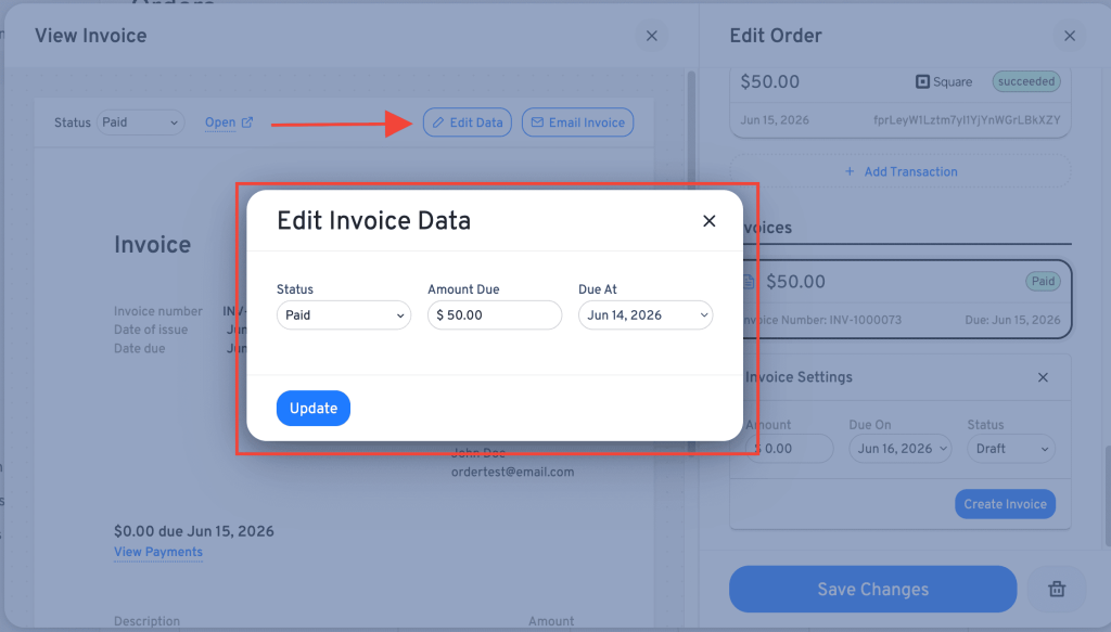 How to Use Invoices in LatePoint edit invoice