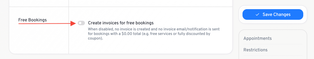 How to Use Invoices in LatePoint enable invoice for free bookings