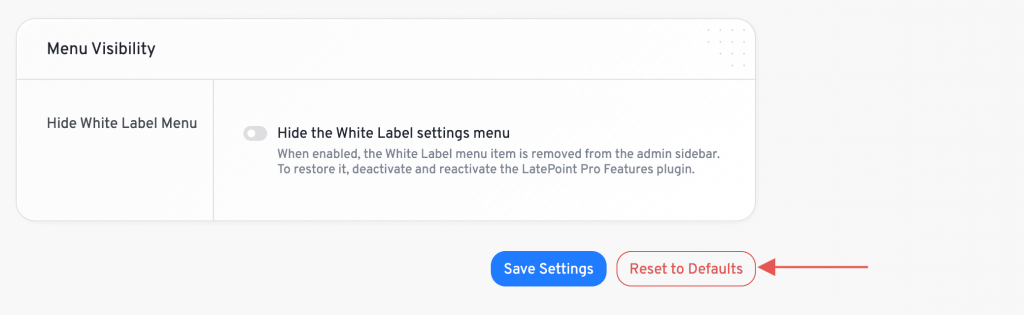 reset white label