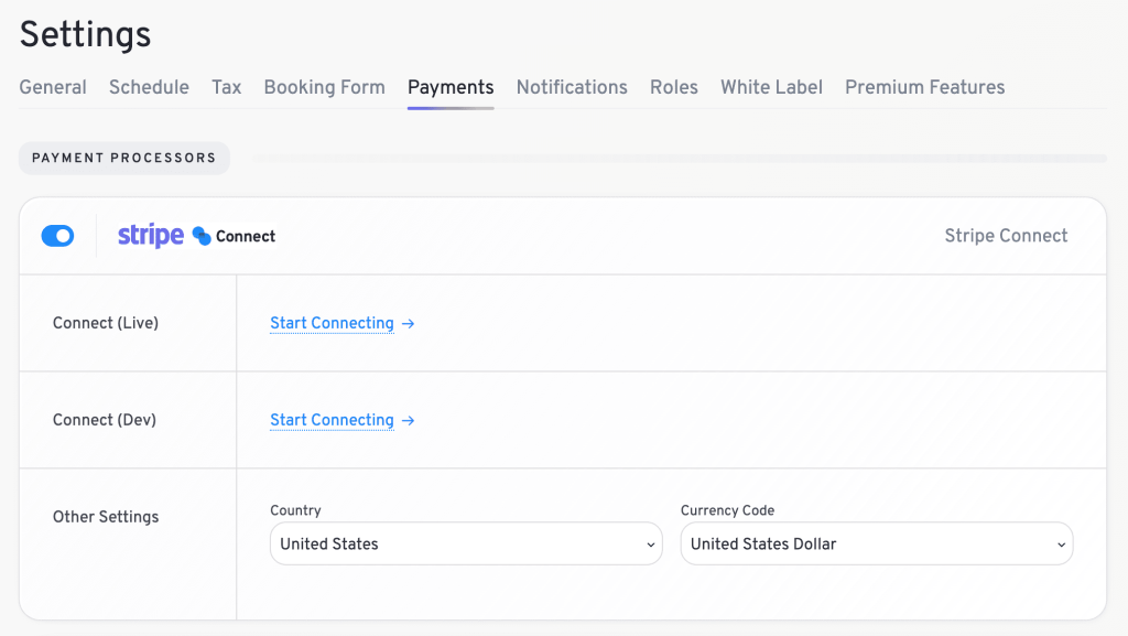 Setting up Stripe Connect payment processor in LatePoint stripe connect both options