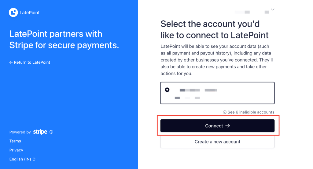 Setting up Stripe Connect payment processor in LatePoint stripe connection final